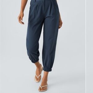 HALARA Blue Track Pants High-Waisted Joggers